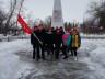 рейд по очистке территории около памятника Победы в п.Рощинском