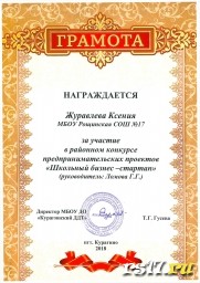 Призеры и участники конкурса "Бизнес - стартап"