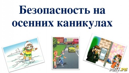 Правила поведения на осенних каникулах Правила поведения на осенних каникулах