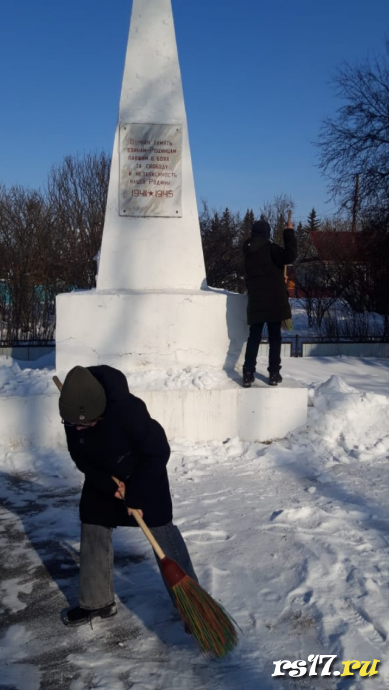 Акция &laquo;Чистый обелиск&raquo; посвящённая Дню Защитника Отечества 1