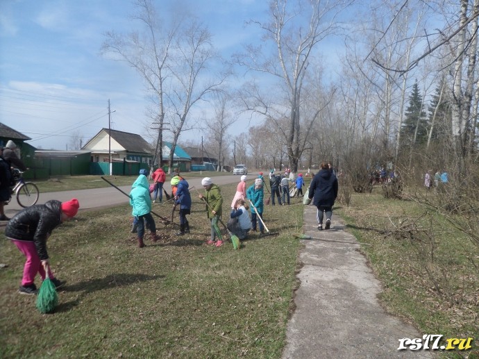 Трудовой десант - акция "Чистый посёлок" 2