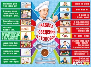 Правила поведения в школьной столовой. Правила поведения в школьной столовой.